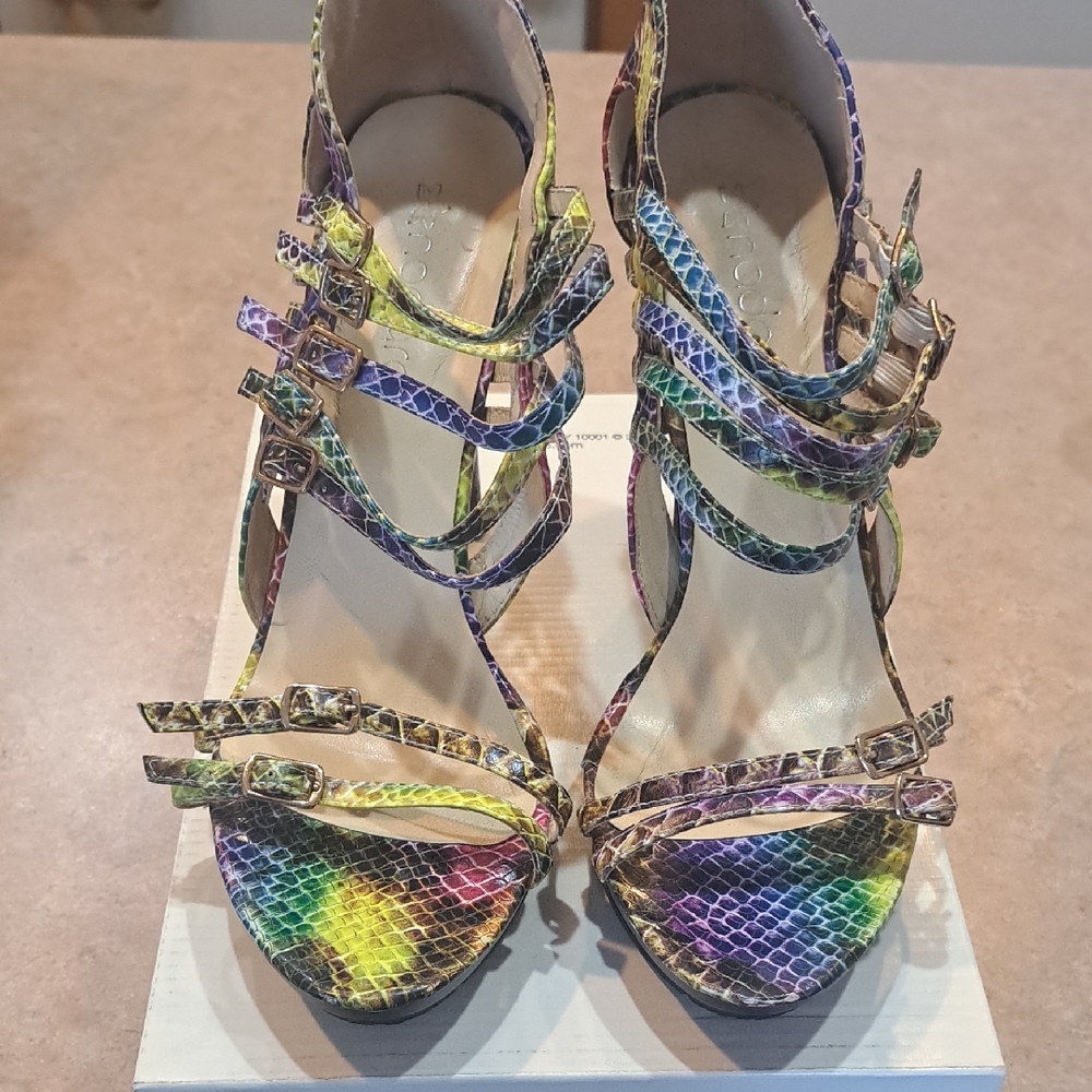 Aldo Multicolor Strappy Heels